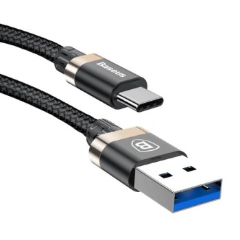 کابل تبدیل USB به USB Type-c باسئوس مدل Golden Belt به طول 1 متر